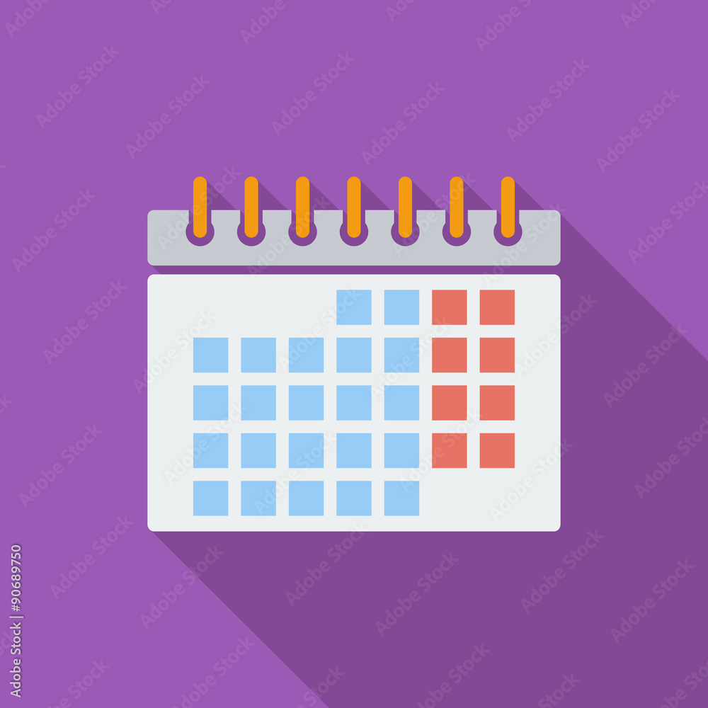 Calendar flat icon Calendar flat icon