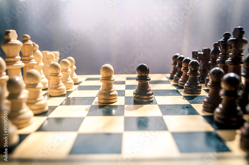 wooden chess photo