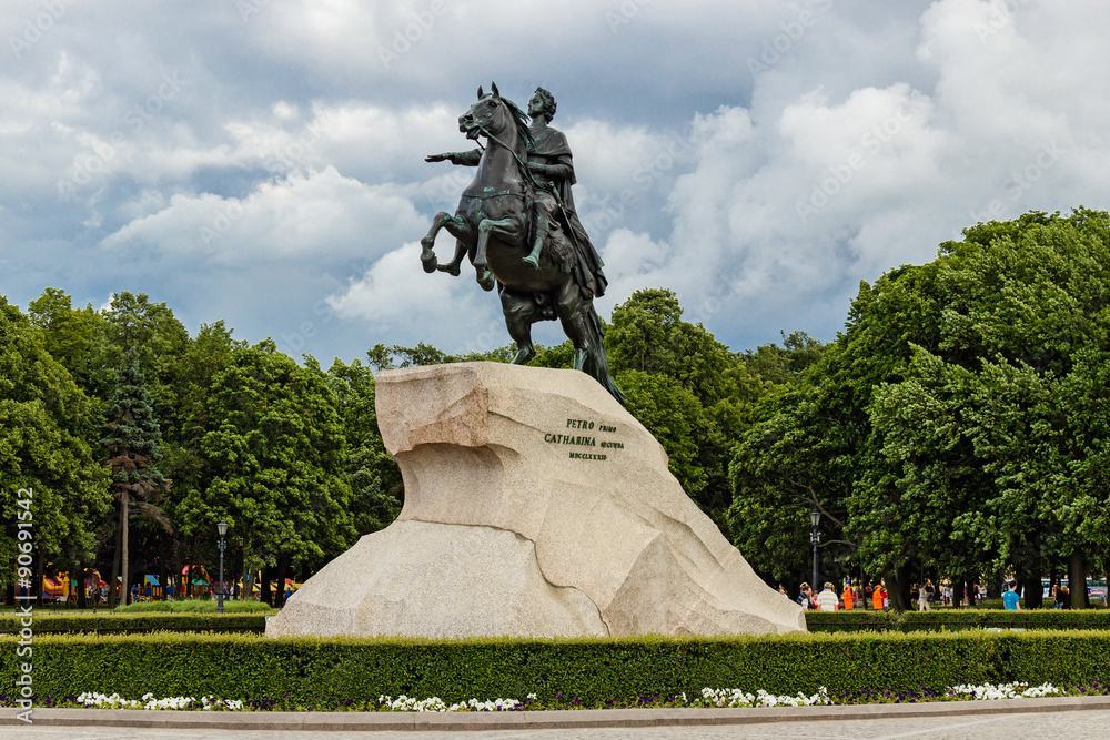 Fototapeta premium bronze horseman