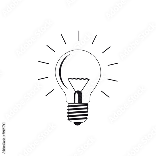 light bulb silhouettes