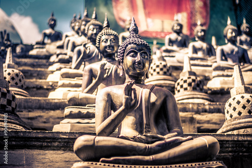 Photography Gangarama temple in Colombo, Sri Lanka