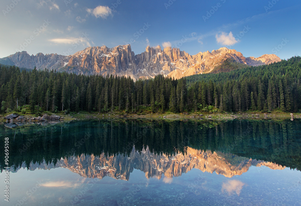 Lake Carezza, Dolomites, Italy