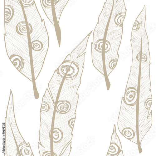feathers ornament pattern