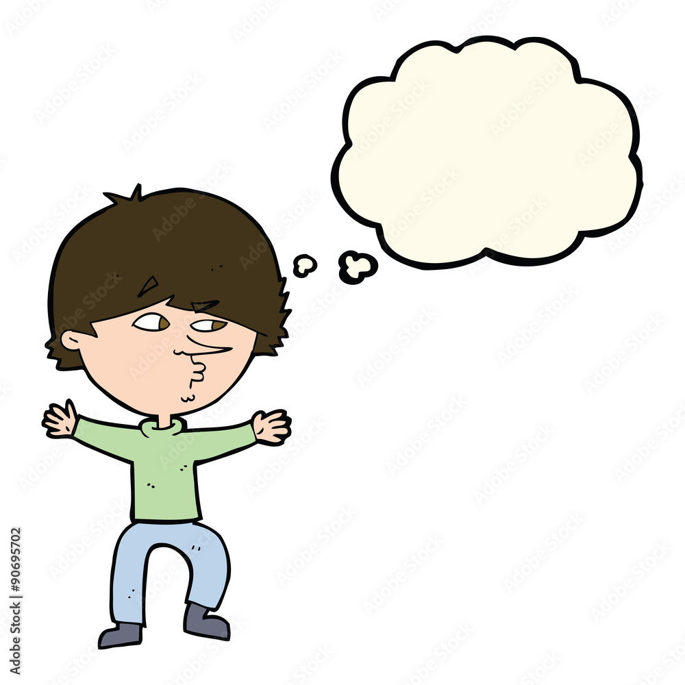 cartoon suspicious man with thought bubble cartoon suspicious man with thought bubble