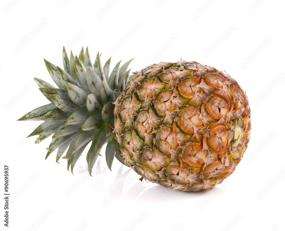 ripe pineapple isolated on white ripe pineapple isolated on white