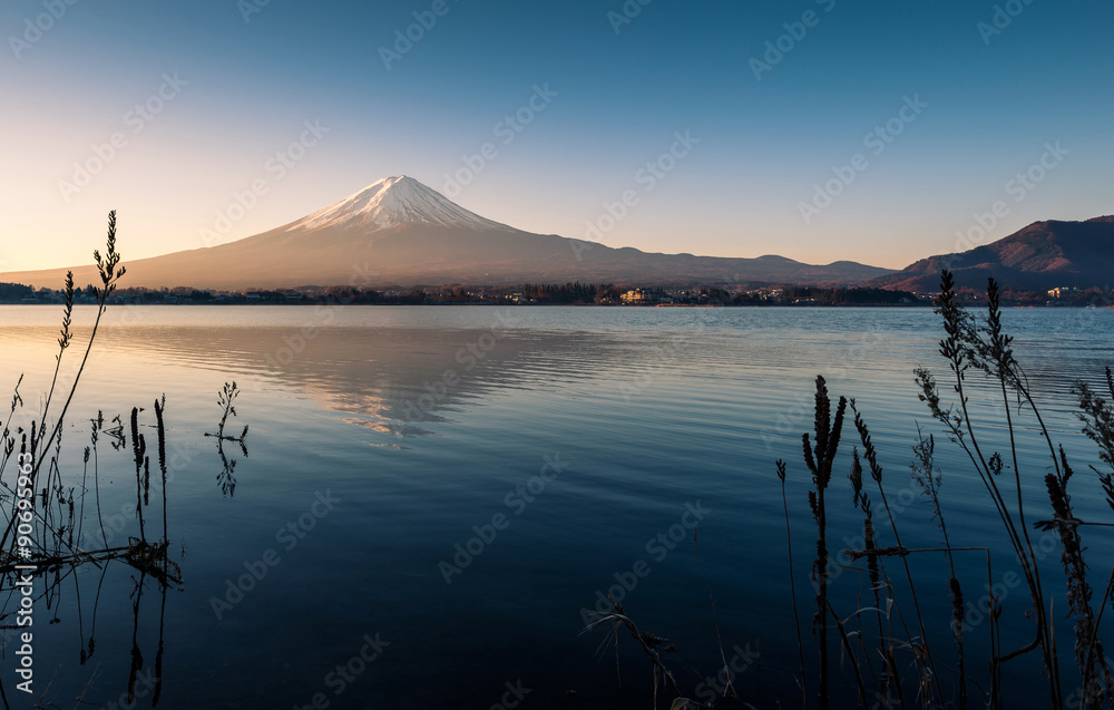 Mount Fuji view from the lake