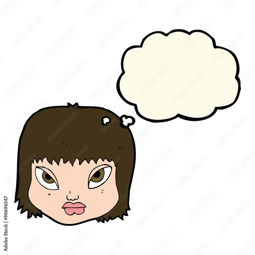 cartoon annoyed face with thought bubble cartoon annoyed face with thought bubble