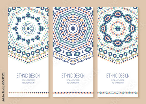 Set of ethnic banners.