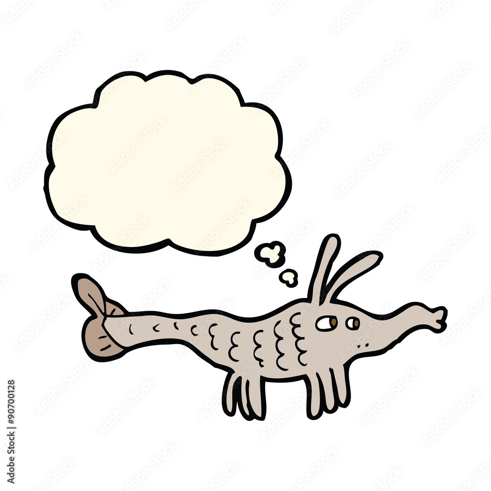 cartoon shrimp with thought bubble cartoon shrimp with thought bubble