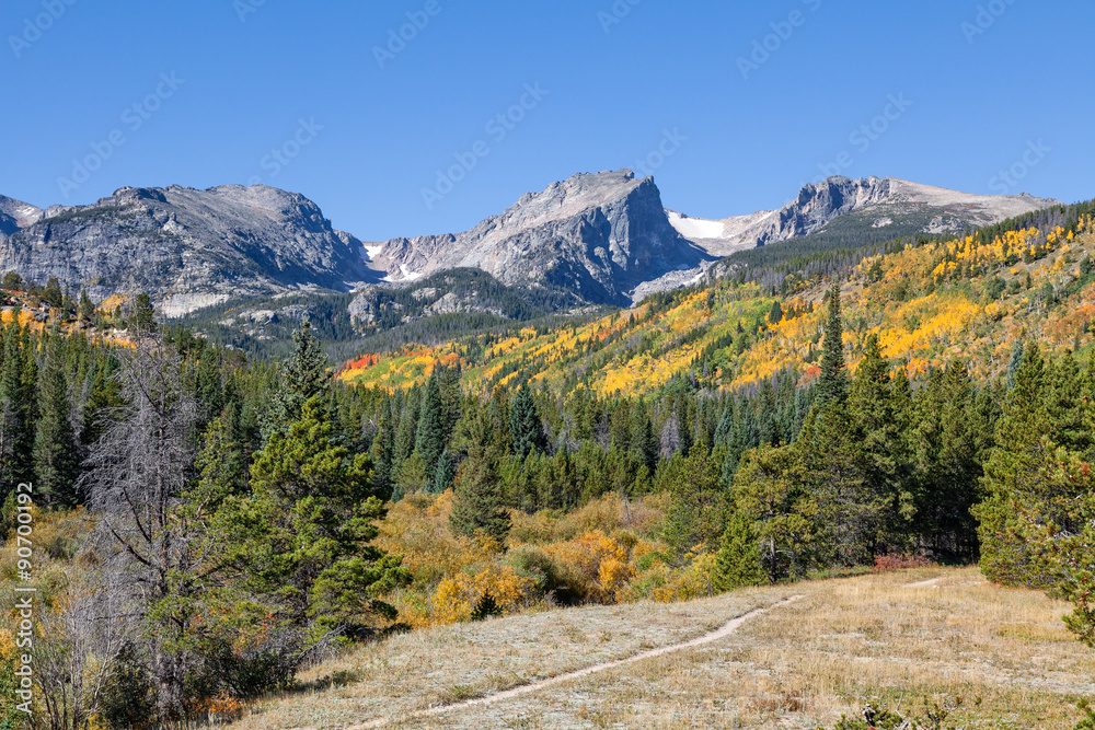 Rocky Mountain N.P. trail in Fall