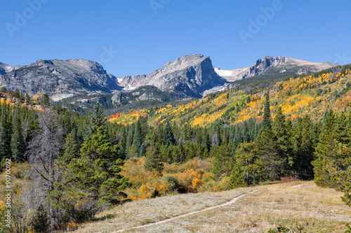 Rocky Mountain N.P. trail in Fall © natureguy