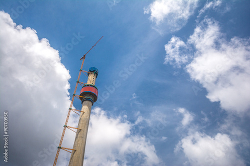 The lotus tower in Sri Lanka under construction photo