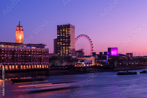 South bank wheel in purple photo