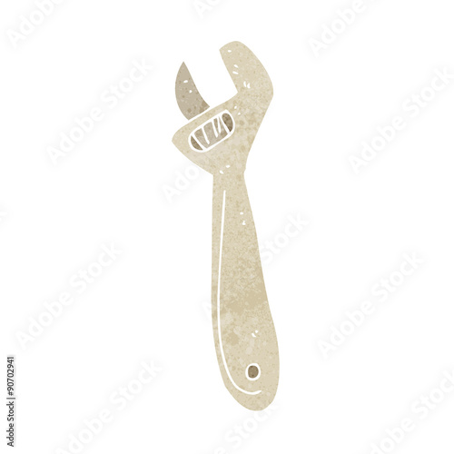 cartoon adjustable spanner