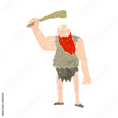 cartoon neanderthal