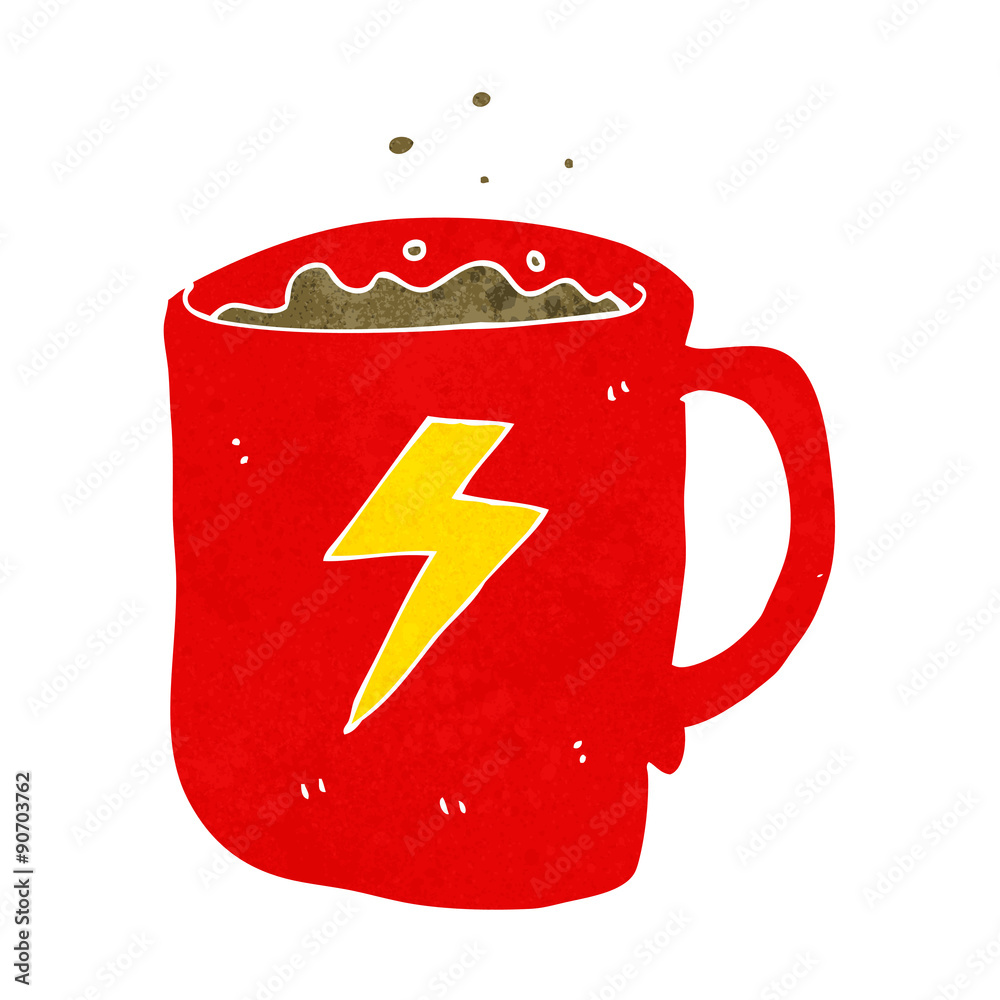 Obraz premium cartoon coffee mug