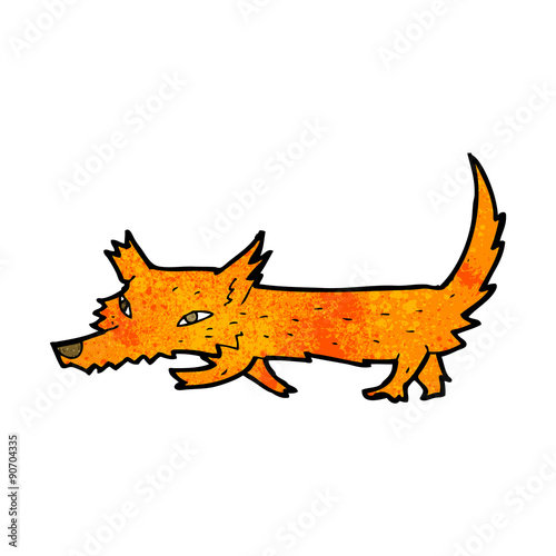 cartoon little fox