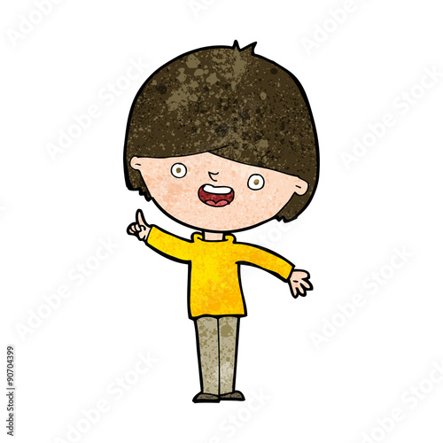 cartoon happy boy