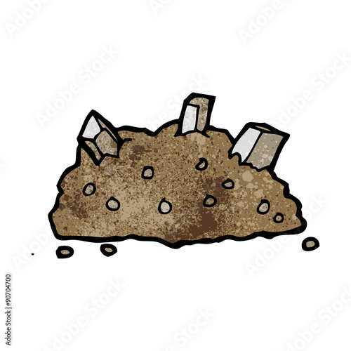 cartoon pile of rubble