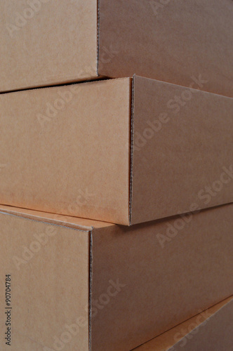 Cardboard box stack