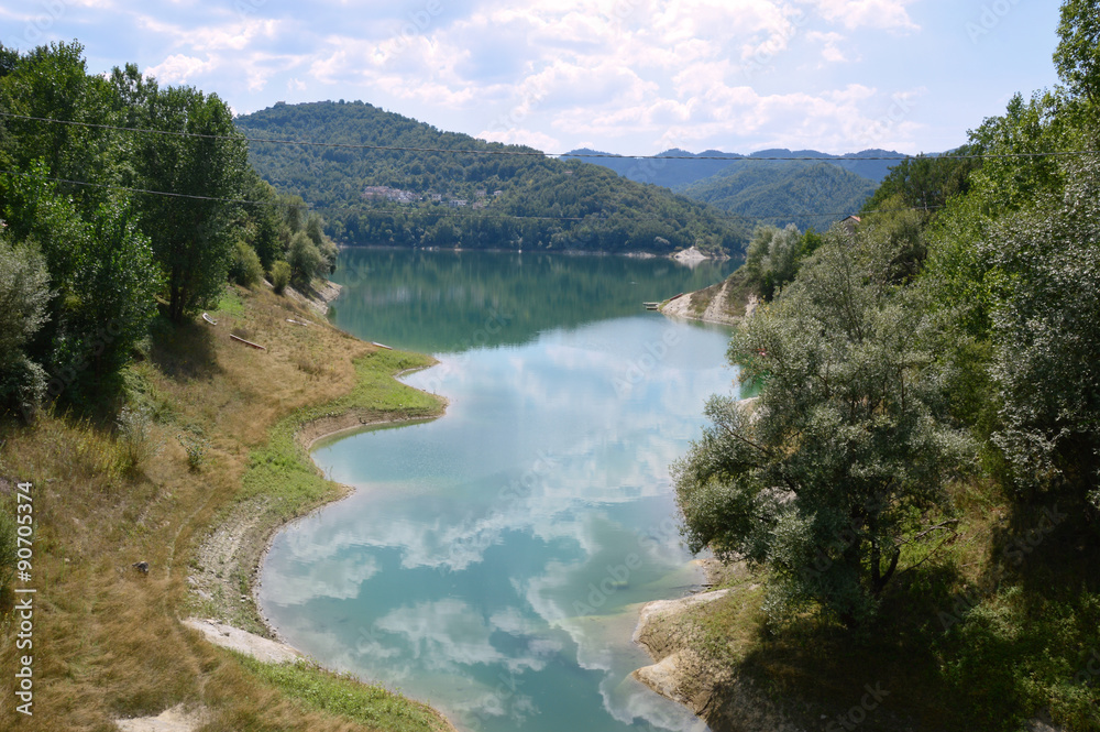 View of the Lake of Salto in Abruzzo, Italy 49