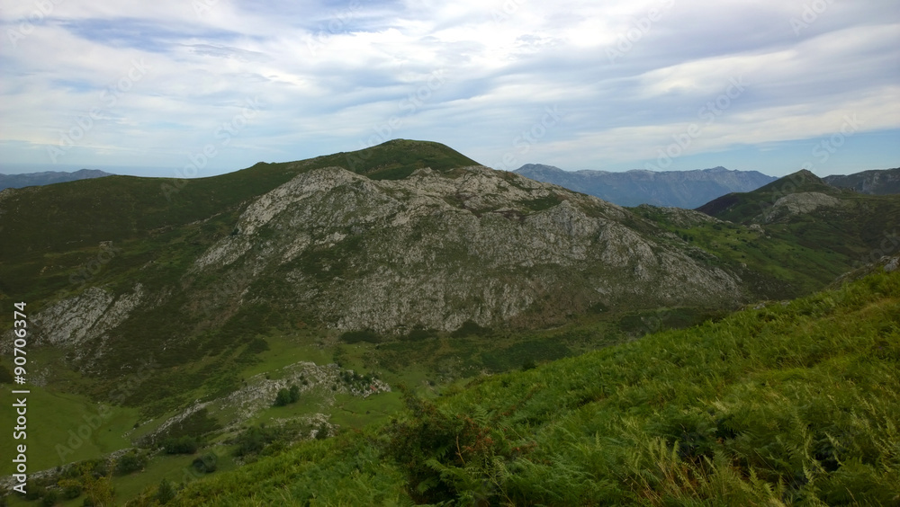 Landscape of Picos de Europa National Park in Asturias, Spain