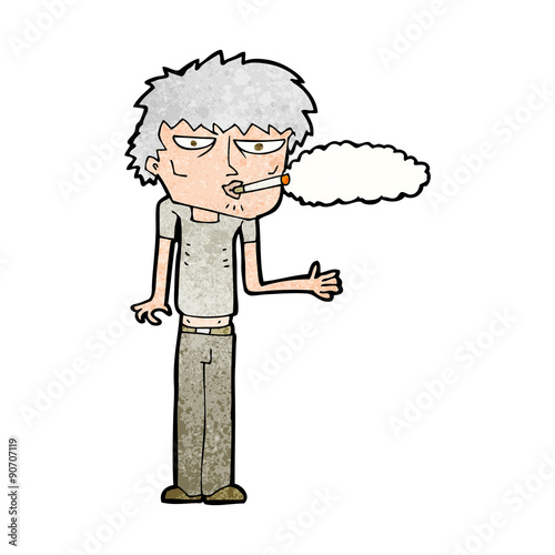 cartoon smoker