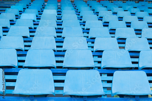 Stadium and blue seat