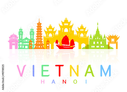 Vietnam Travel Landmarks.