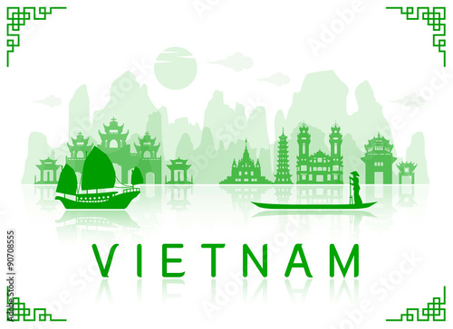 Vietnam Travel Landmarks.