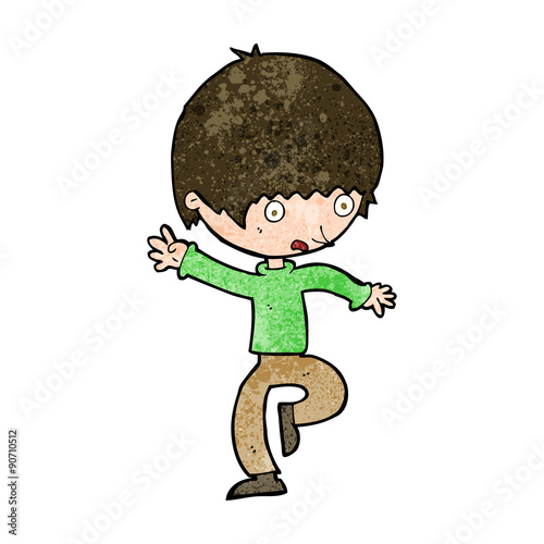 cartoon panicking man