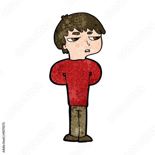 cartoon antisocial boy