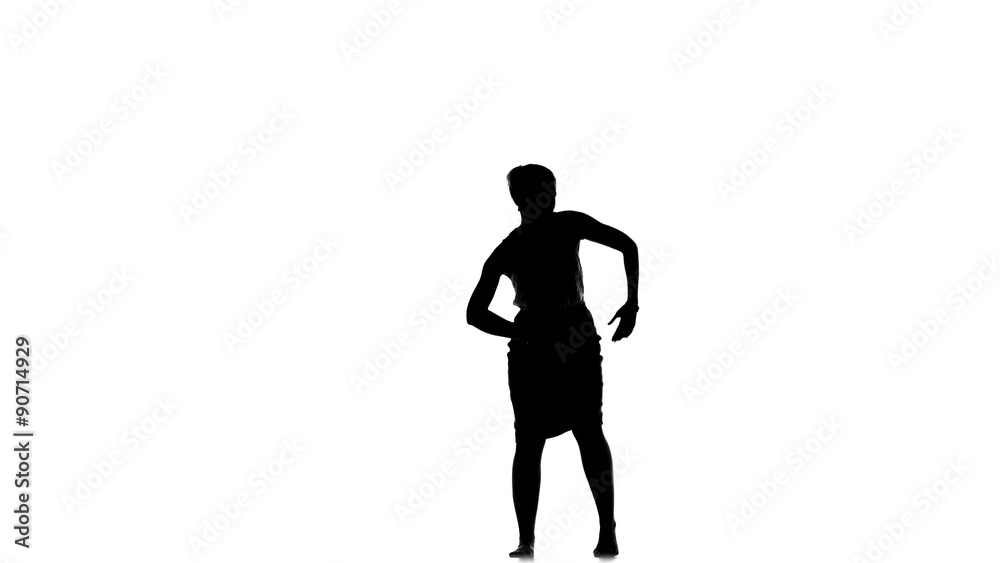 Slim professional dancer woman continue dancing social latino Slim professional dancer woman continue dancing social latino