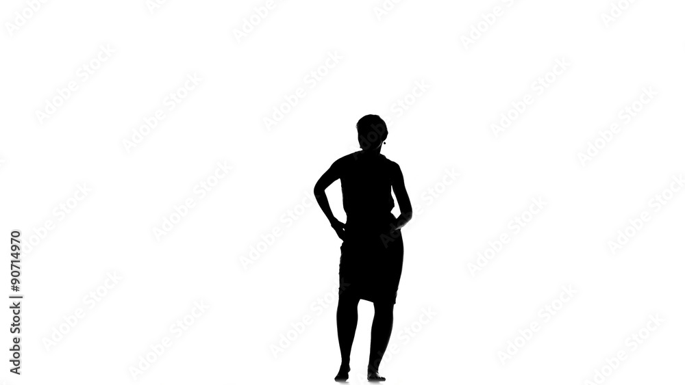 Slim professional dancer woman go on dancing social latino dance Slim professional dancer woman go on dancing social latino dance