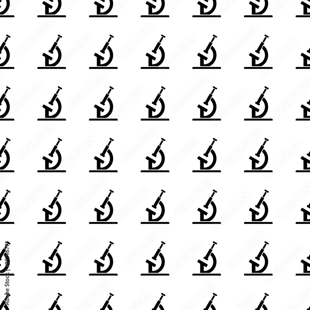 microscope seamless pattern. Vector