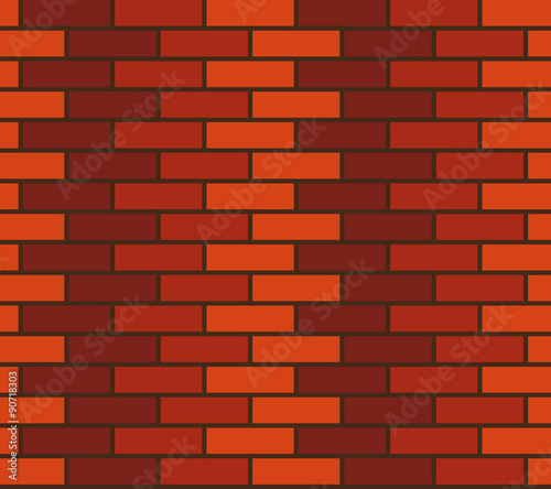 Brick wall seamless texture vector