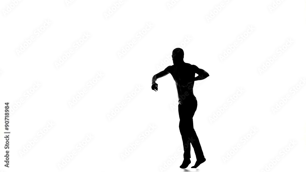 Afro american man with naked torso continue dancing social Afro american man with naked torso continue dancing social