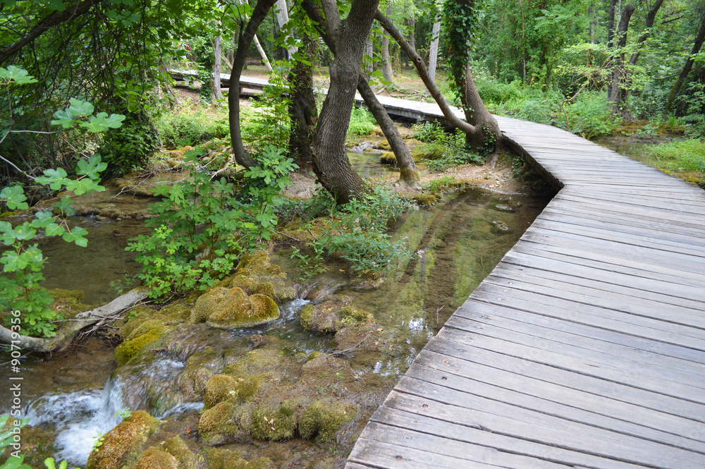 Obraz premium Krka park catwalk in croatia