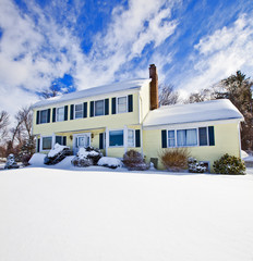 House in snow