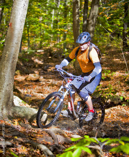 Mountain biker