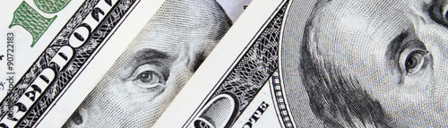 Background of money (close up of dollar bill)