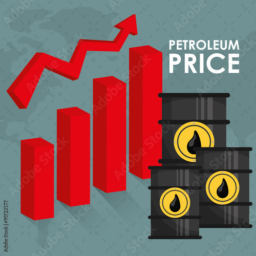 Petroleum and oil prices design.