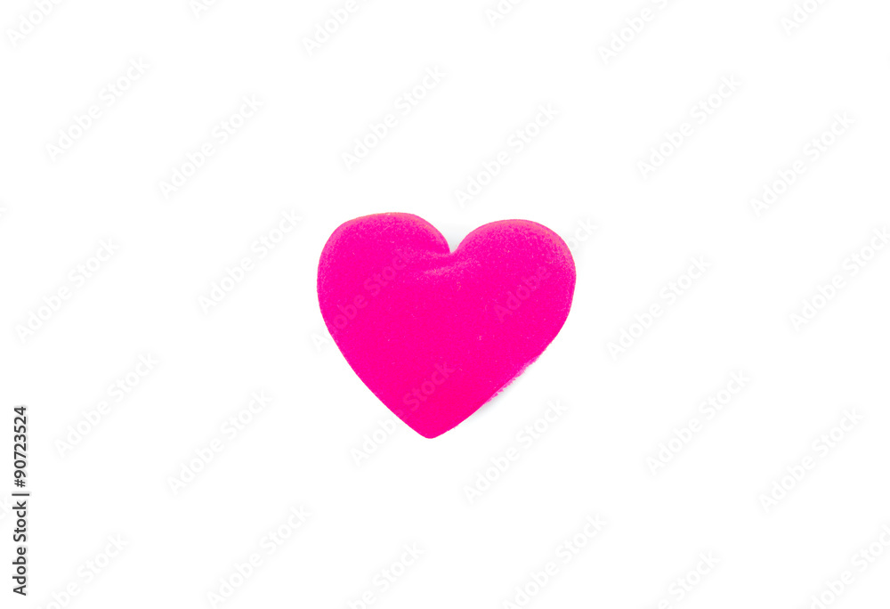 heart on white background.