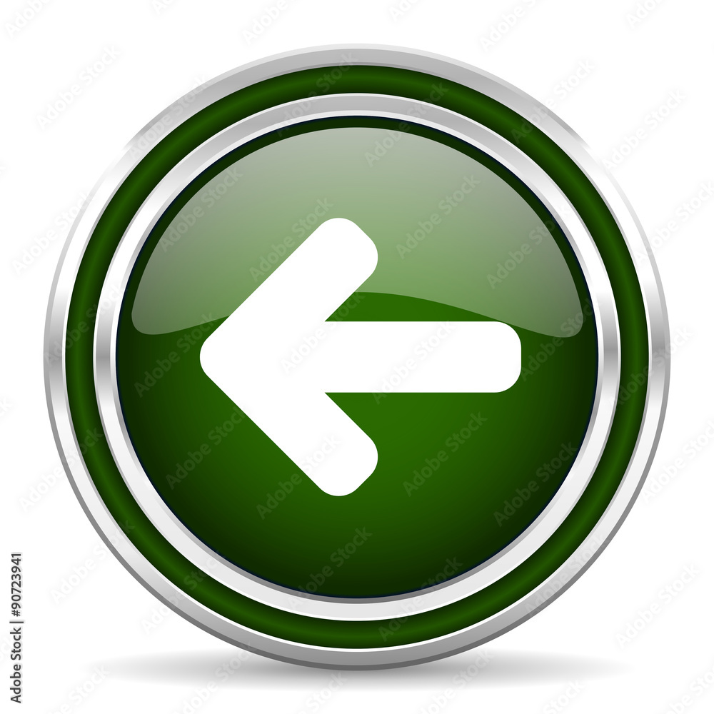 left arrow green glossy web icon left arrow green glossy web icon