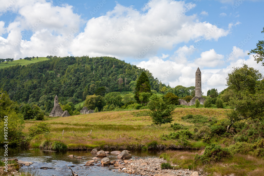Fototapeta premium Glendasan river, Glendalough