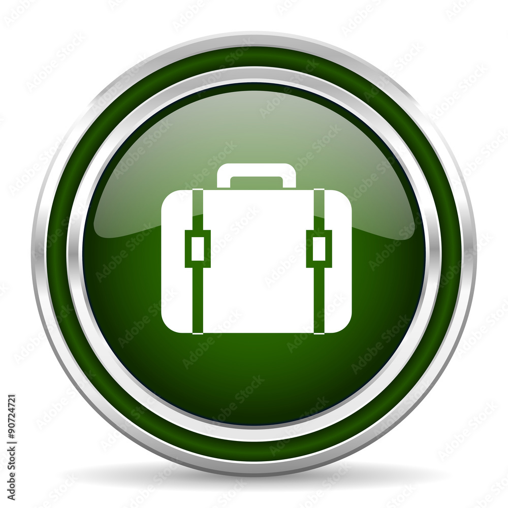 bag green glossy web icon bag green glossy web icon