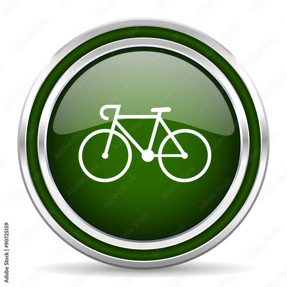 bicycle green glossy web icon bicycle green glossy web icon