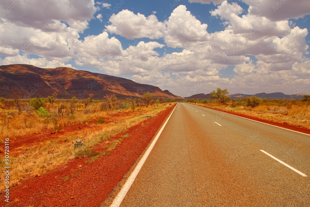 Australian road in the bush