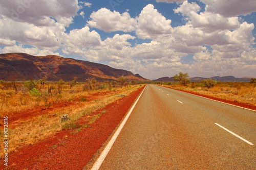 Australian road in the bush