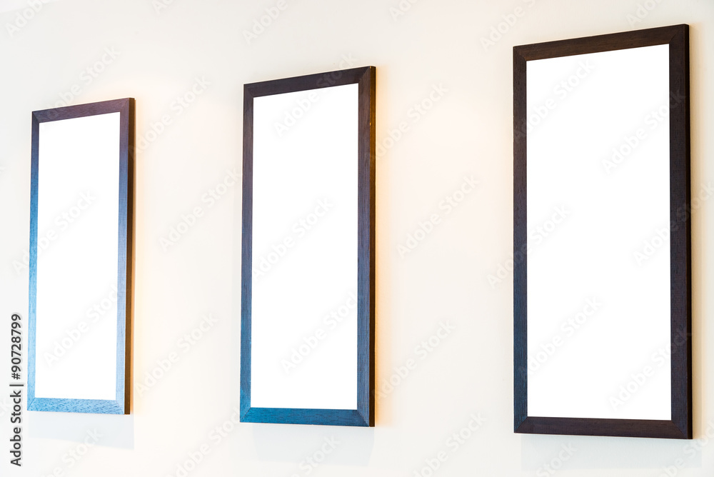 Blank Photo frame on wall Blank Photo frame on wall